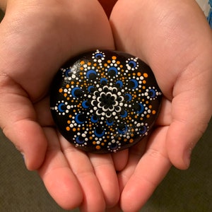 Mandala Painted Rock Art