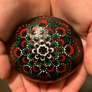Mandala Painted Rock Art