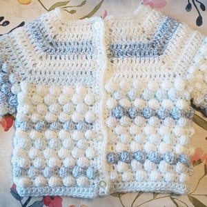 Bobble Stitch Baby Sweater