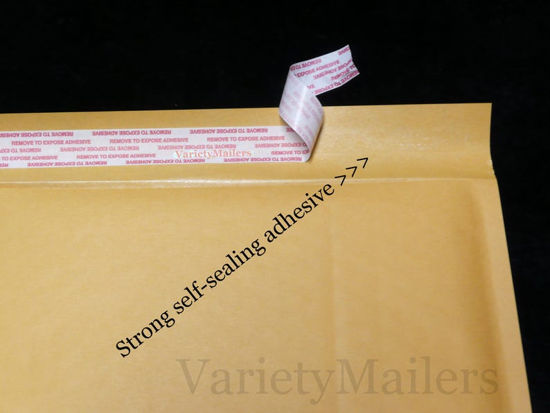 12 Kraft Bubble Envelope Combo ~ 2 Large Sizes ~ Self-Sealing Padded Mailers ~ Made in the USA