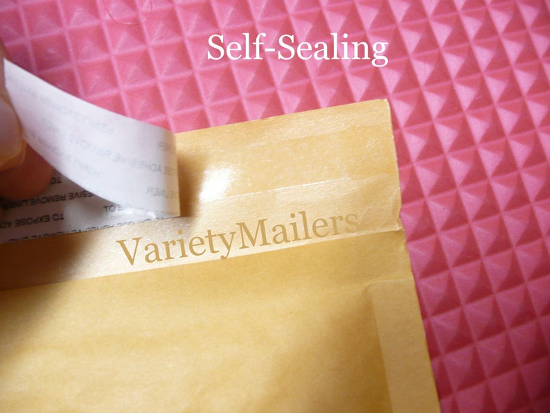 Poly Bubble /& Poly Bags ~ Self-Sealing Shipping Mailers 40 Small Mixed Lot Combo of Kraft Bubble
