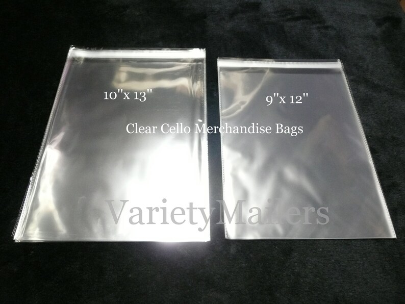 Storage Bag Combo 8x10 & 5x7 1.5 Mil Self-Sealing 200 Clear Cello Merchandise