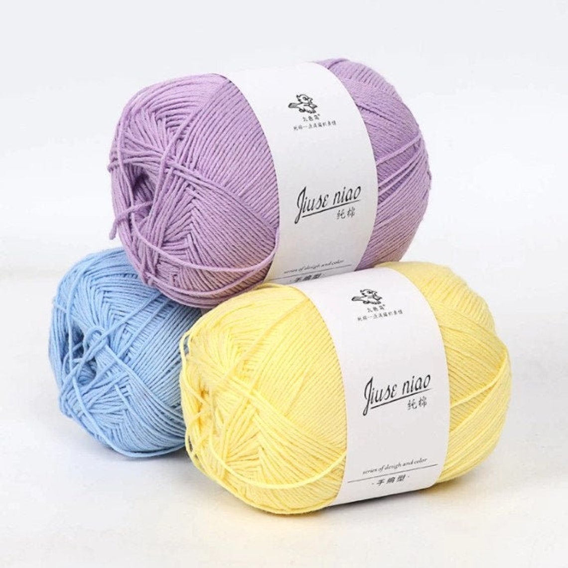 Cotton Yarn 8 Ply Cotton 100 Pure Cotton 3 Light Etsy Canada