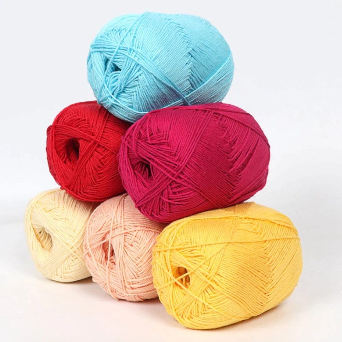 Cotton Yarn 8 Ply Cotton 100 Pure Cotton 3 Light Etsy Canada