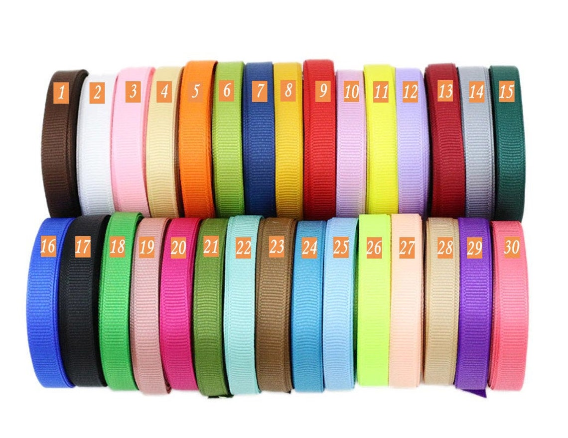 0.6 Inch 15mm High Quality Ribbon by 10 Yards Multiple Colors Gift Wrap ...