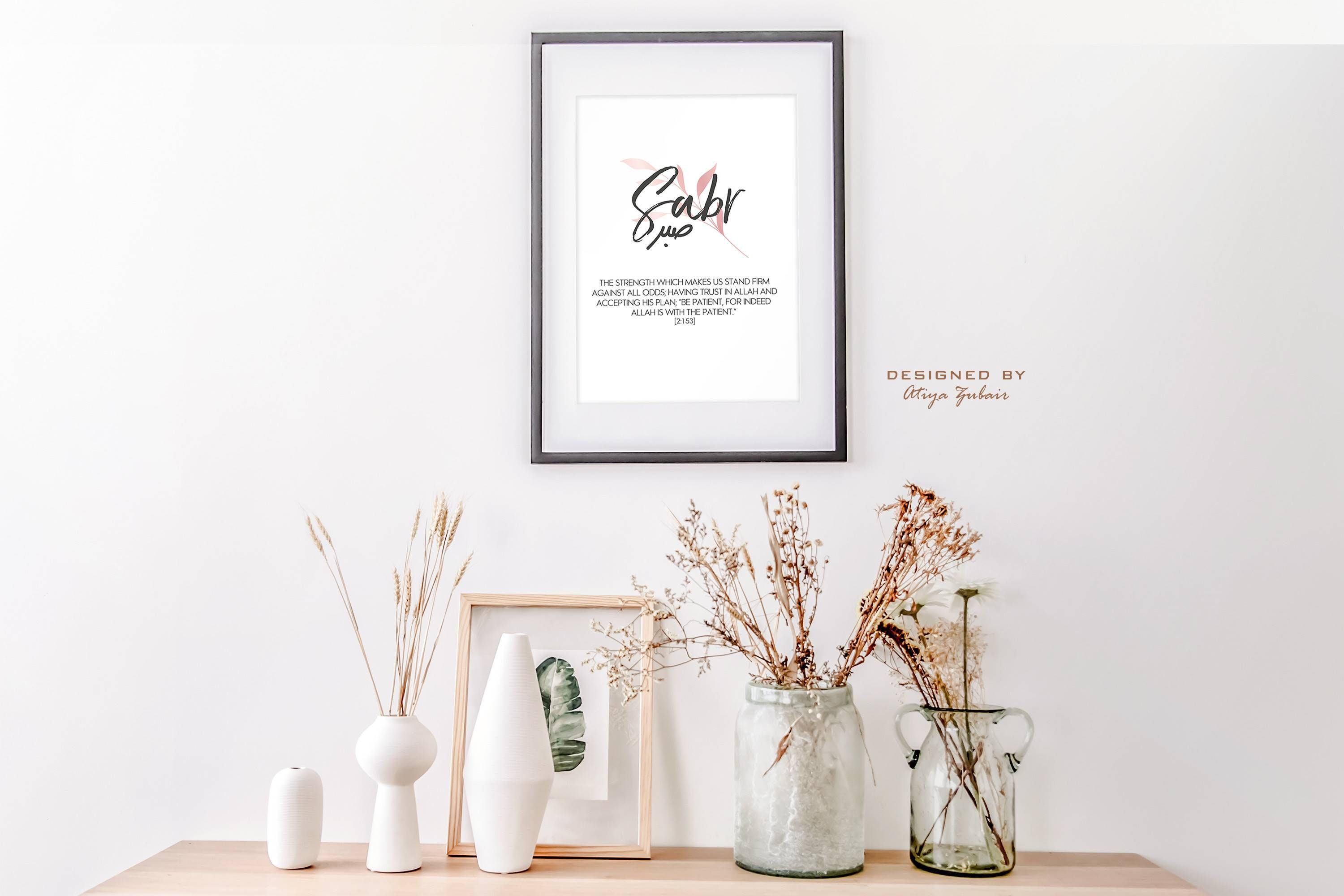 WADBTP Islamitische canvas schilderij, islamitisch canvas schilderij, marmer achtergrond Allah islamitische Arabische kalligrafie poster, woonkamer slaapkamer woondecoratie - zonder lijst (islamitisch