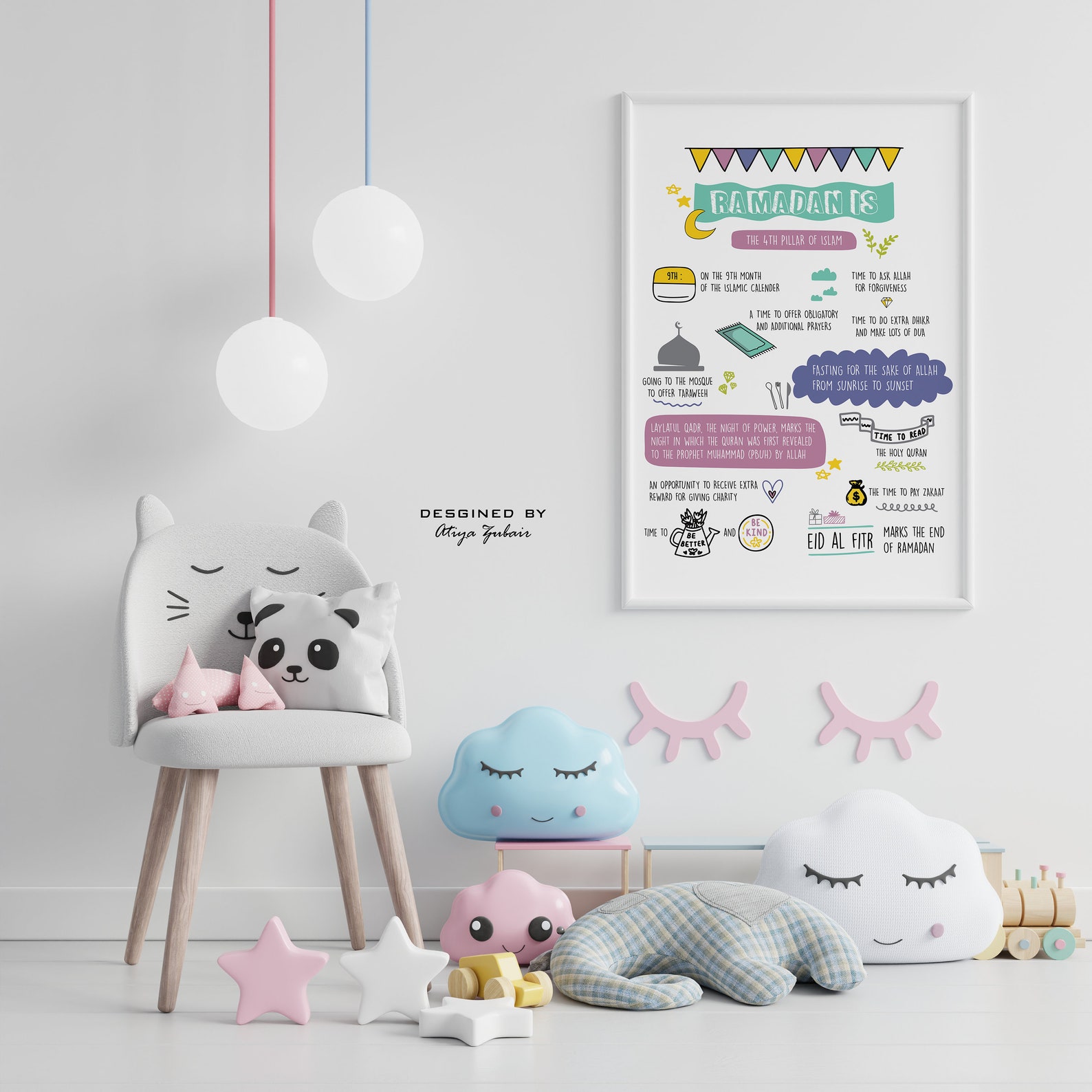 Ramadan Is Kids Room Baby Nursery Muslim Nursery Decor | Etsy