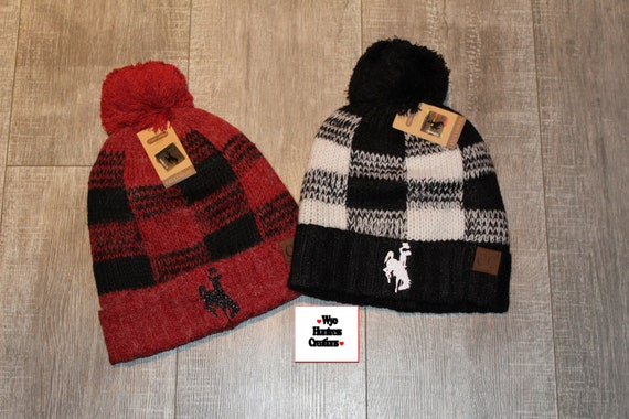 Buffalo Check Plaid Wyoming CC Beanie 