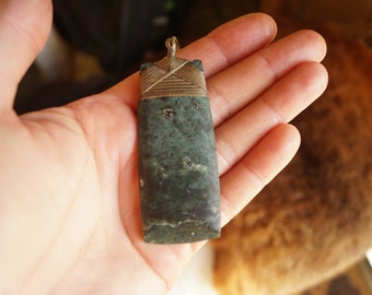 New Zealand Greenstone / Pounamu Toki Pendant