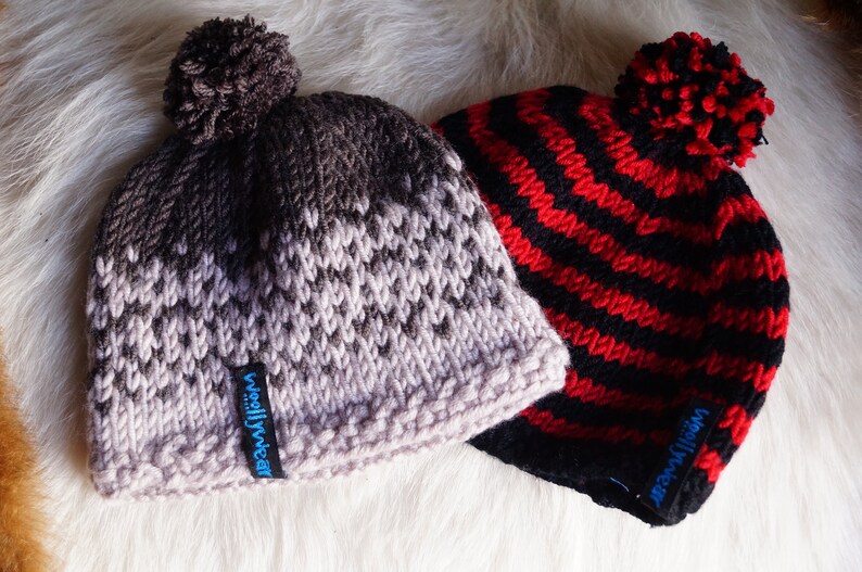 Pure New Zealand Merino Wool Baby Hats