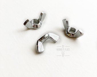 Extra Tools / Montessori Wing Nuts Game / Wooden Board Game / Nuts and Bolts Game / Life Skills / Educational Toy / Kids Activity