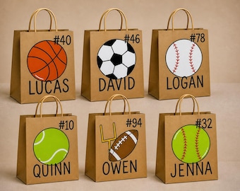 Gepersonaliseerde cadeauzakjes / Handgeschilderd / Aangepaste naamzakjes / Bedankjes verjaardag / Cadeaus einde seizoen / Teamfeesten / Goodiebags