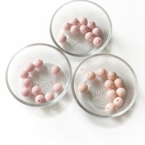 15mm Silicone Beads / Round Beads / Bulk Beads / 10 Beads / Food Grade Silicone / BPA Free