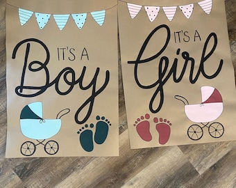 Its a Boy / Its a Girl / Hospital Door Banner / Personalized Baby Sign / Custom Newborn Announcement / Delivery Room Decor/ Baby Shower Gift