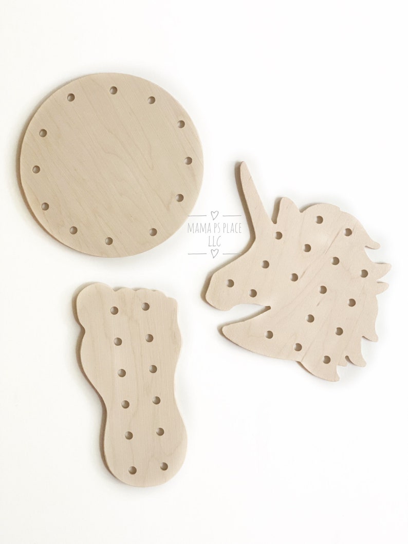 Lacing Board / Toddler Busy Board / Montessori Toy / Waldorf Toys / Natural Toy image 4