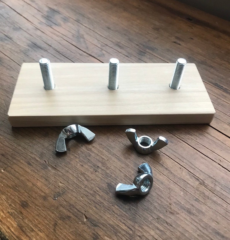 Wing Nut Game / Nuts and Bolts Game / Fastener Toy / Etsy