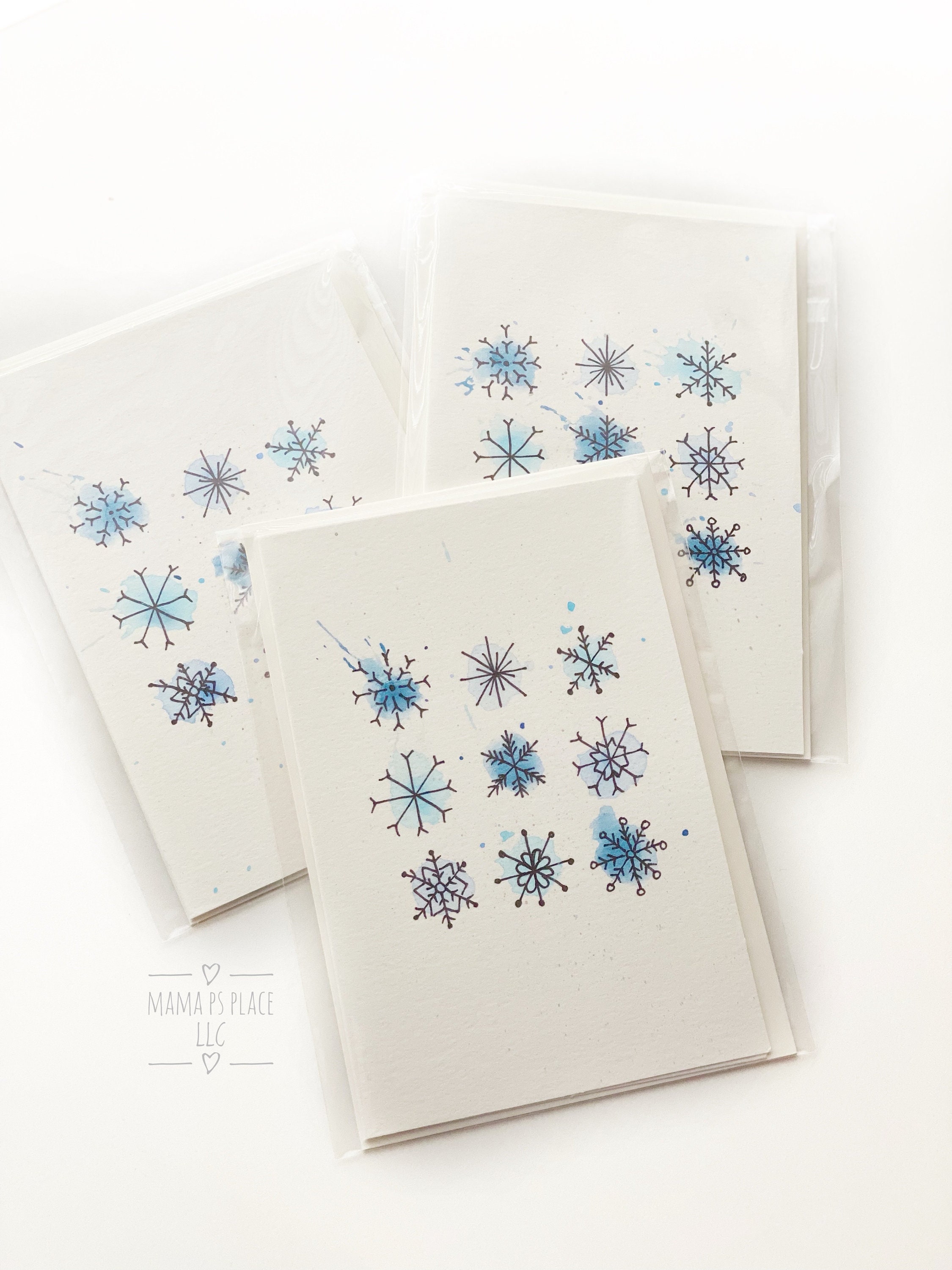 Blank Card Set - 20 Cards and Envelopes Size A2 – Hand Lettered Design