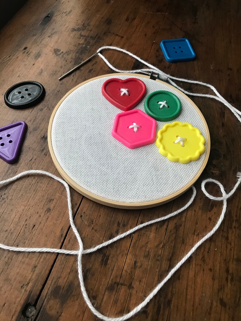 Kids Sewing Kit / Buttons / Button Kit / Learn To Sew / Sewing | Etsy
