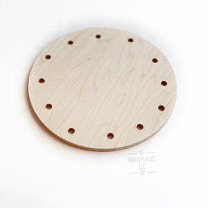 Lacing Board / Toddler Busy Board / Montessori Toy / Waldorf Toys / Natural Toy image 2