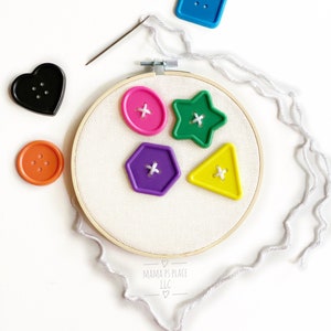 Kids Sewing Kit / Buttons / Button Kit / Learn To Sew / Sewing Kit for Kids / Craft Button Kit / Montessori / Waldorf / Arts and Crafts