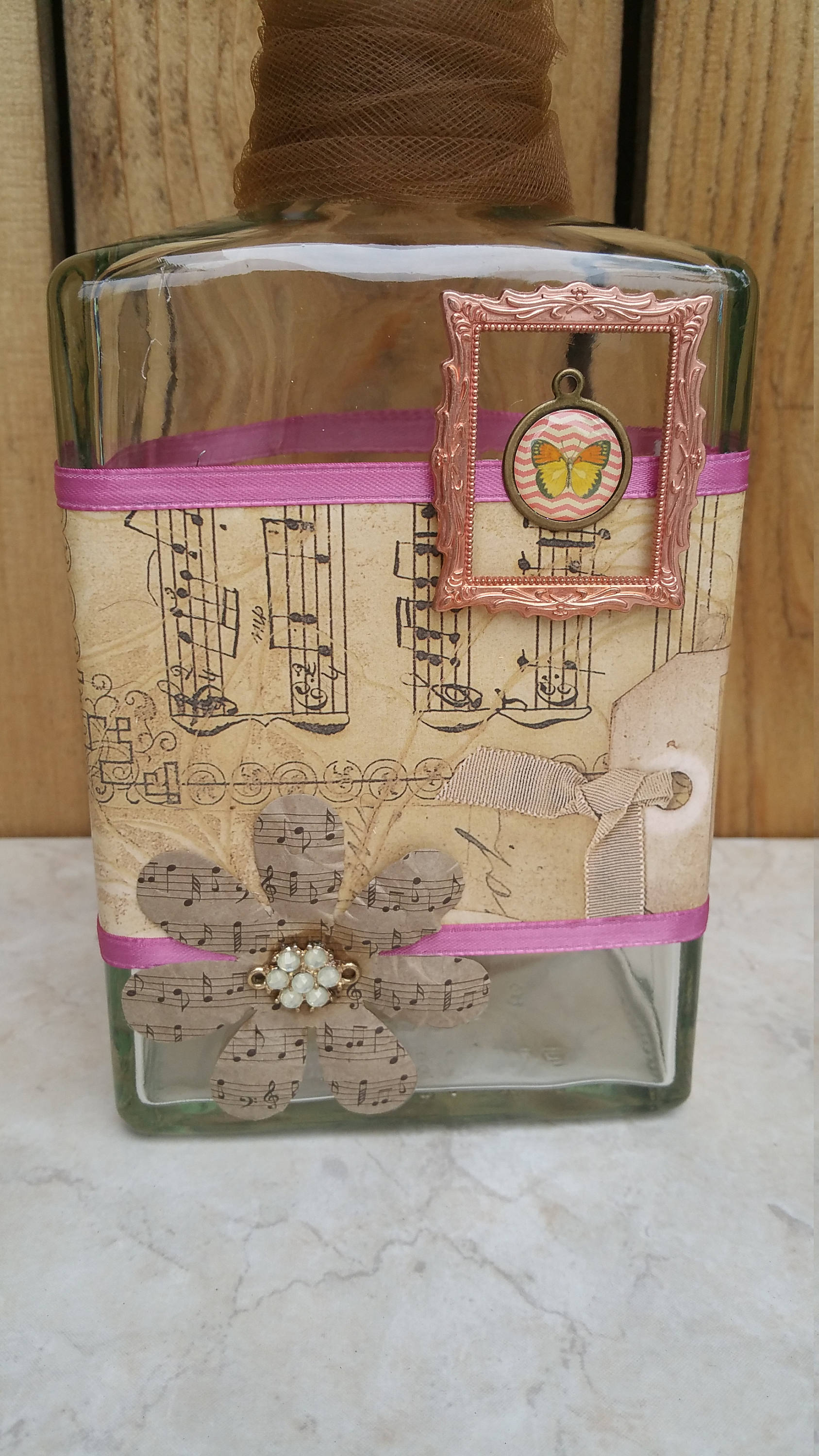 Music Notes Bottle - Etsy