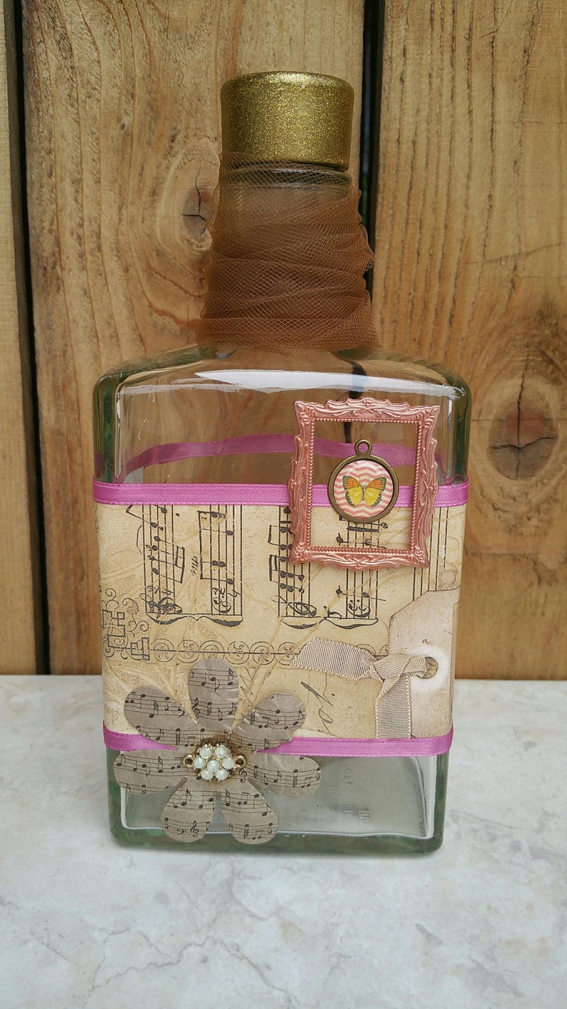 Music Notes Bottle - Etsy