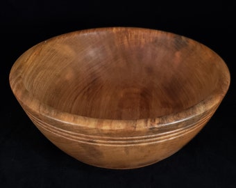 Wood bowl - medium - Figured Maple, Red Oak