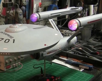 50th Anniversary 1:350 TOS Star Trek Enterprise Motor Nacelle Fan Blade System W/Remote-(Model Not Included)