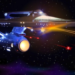1:350 USS Enterprise Refit Model Kit LED Lighting and Sound Effects Kit (Model not included)