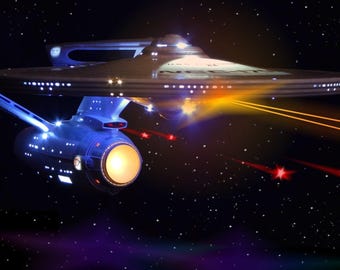 1:350 USS Enterprise Refit Model Kit LED Lighting and Sound Effects Kit (Model not included)