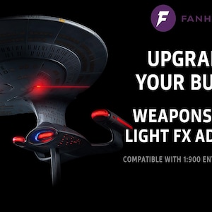Lighting & Weapons Sound System With Remote for the 1:900 Scale and Fanhome Star Trek Enterprise D Model Kit