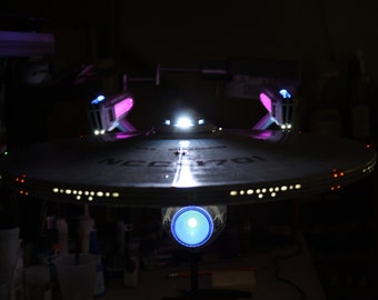 1:350 USS Enterprise Refit Model Kit LED Lighting and Sound Effects Kit (Model not included)