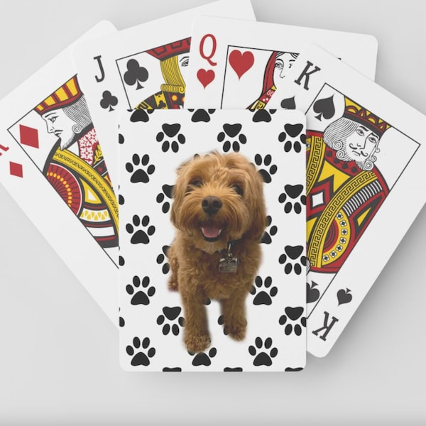 CUSTOM Pet Playing Cards - Hilarious , Custom Images, YOUR Photographs, dog or cat!! perfect unique gift!! Secret santa, birthday, event!