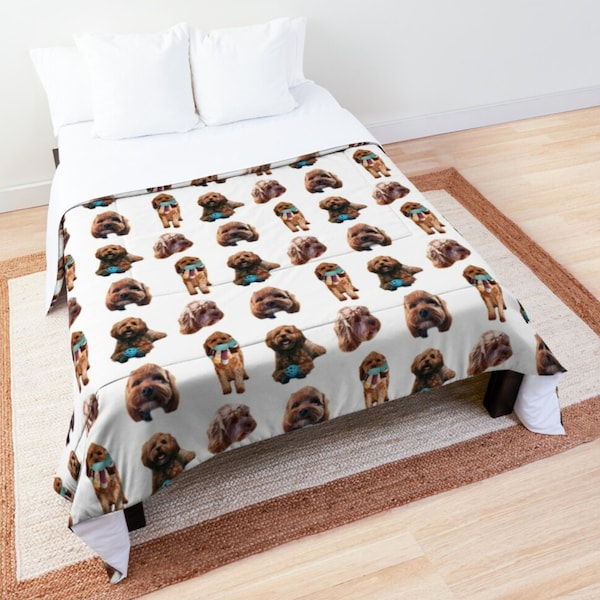 Personalizado edredón del animal doméstico, cubierta de la cama personalizada, imágenes personalizadas, sus fotografías, ropa de cama, completo, doble, reina, rey, color completo, regalo perfecto!!