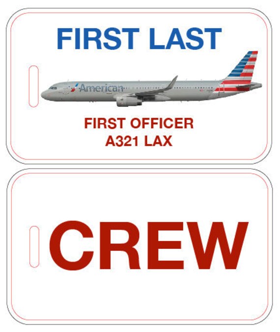 American Airlines Luggage Tag Etsy