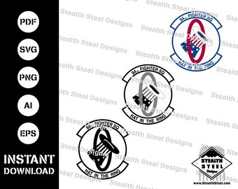 Toppa del 94° squadrone di caccia svg-ai-eps-pdf-vector