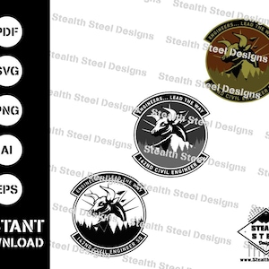 142:a civilingenjörsskvadronen Patch svg-ai-eps-pdf-vector