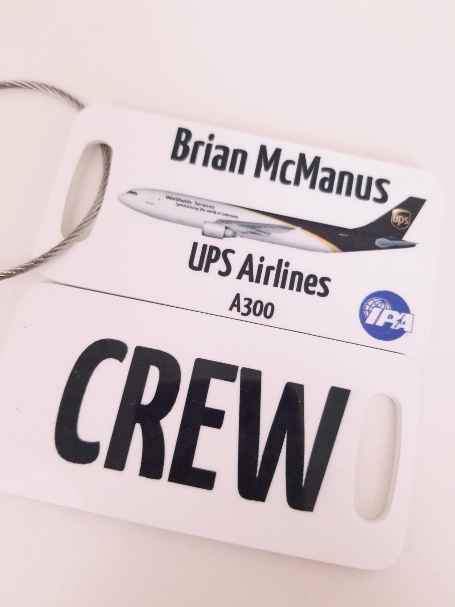 UPS Airlines Luggage Tag Etsy