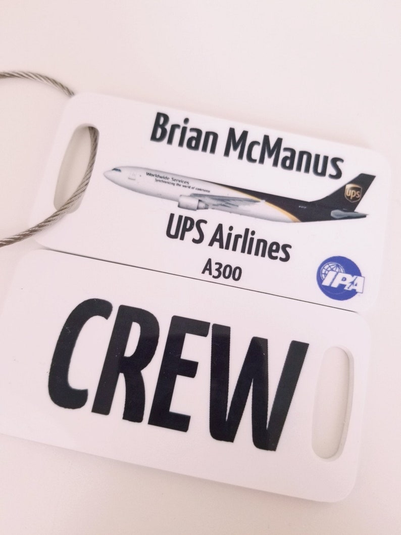 UPS Airlines Luggage Tag Etsy