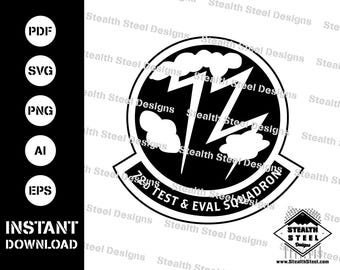 Patch 72d Test and Evaluation Squadron-svg-ai-eps-pdf-vector
