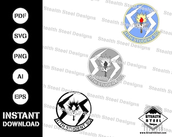 Toppa 47° Squadrone Studentesco -svg-ai-eps-pdf-vector