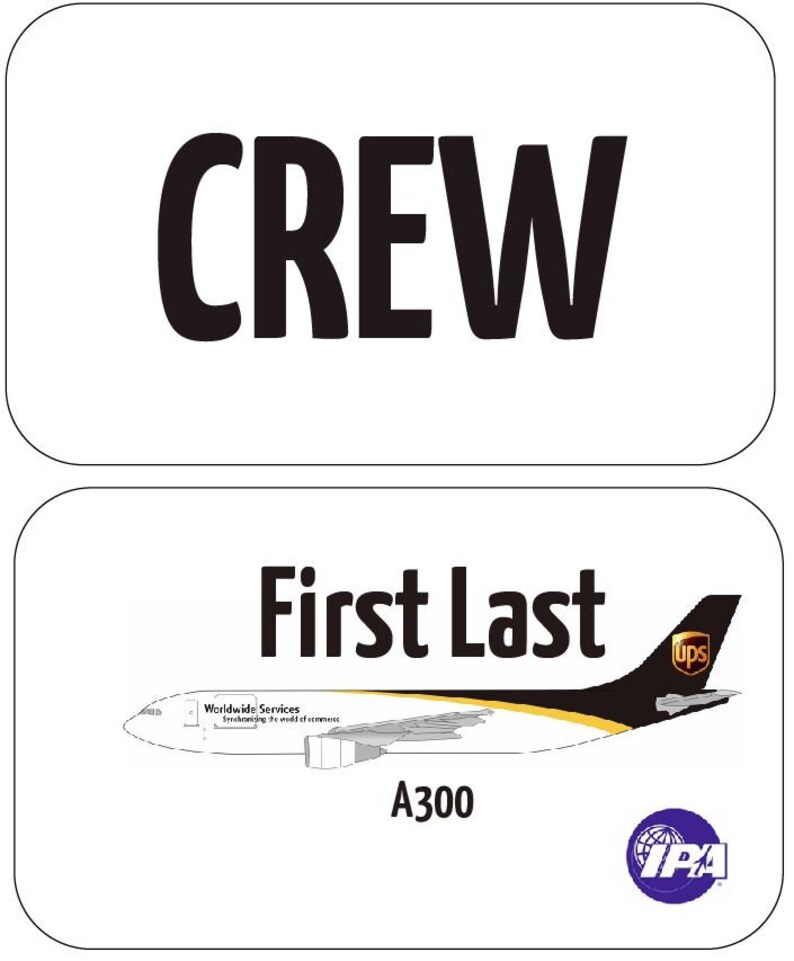 UPS Airlines Luggage Tag Etsy