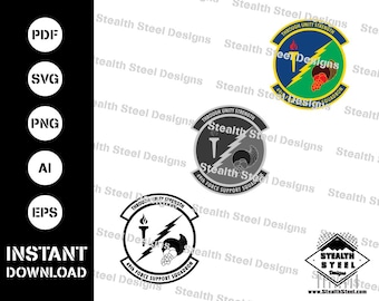 Toppa del 49° Squadrone di Supporto alla Forza -svg-ai-eps-pdf-vector