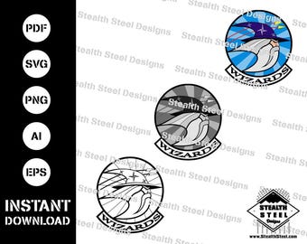 Patch del venerdì del Wizard dello squadrone di supporto operativo 80th-SVG-AI-eps-pdf-vector