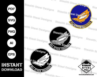 Patch 89° Squadrone d'Attacco-svg-ai-eps-pdf-vettore