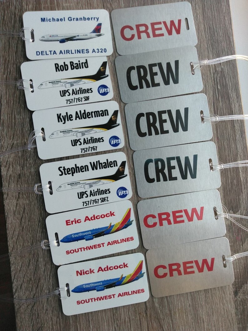 UPS Airlines Luggage Tag Etsy