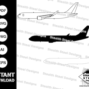 Boeing-767-SIDE-SVG-AI-eps-pdf