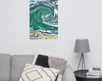 Wave Photo paper poster