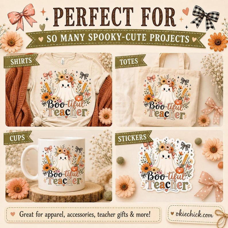 Teacher Ghost PNG, Boo-tiful Autumn Design With Transparent Background ...