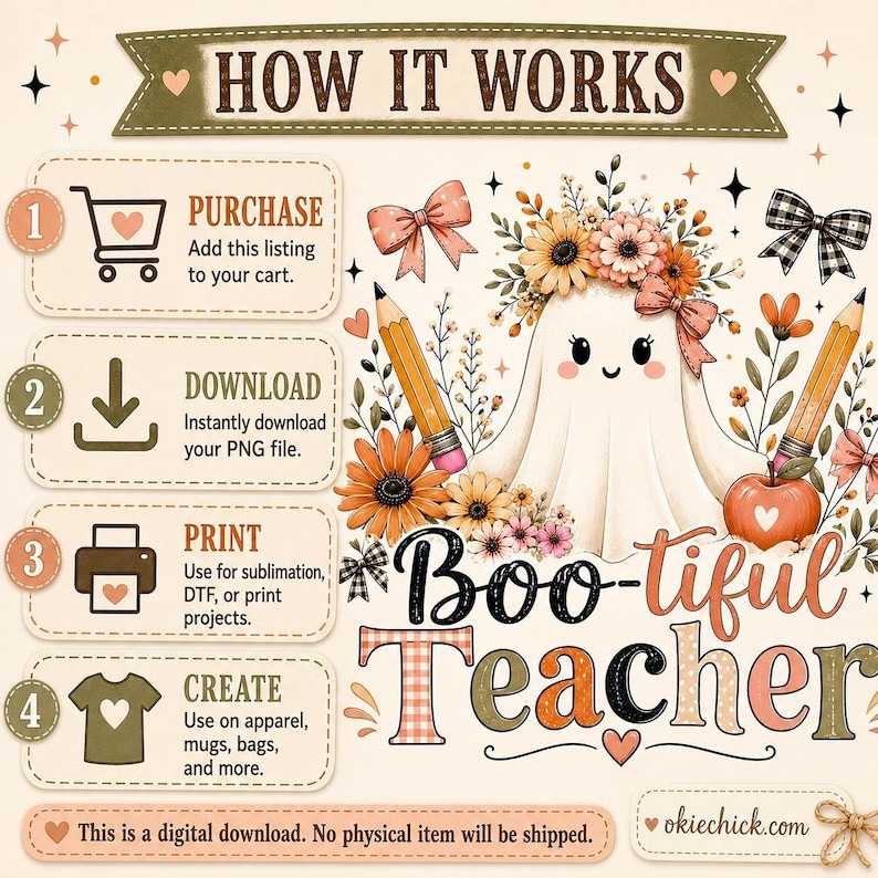 Teacher Ghost PNG, Boo-tiful Autumn Design With Transparent Background ...
